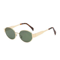 Gold frame/green lens